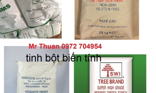  tinh bột bắp biến tính, tinh bột mì biến tính 